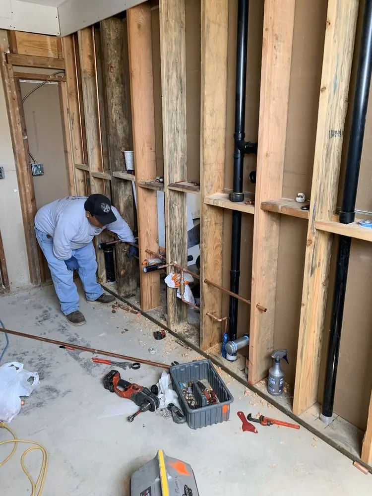 Commercial rough-in plumbing for Trenchless Sewer Repair in Galveston
